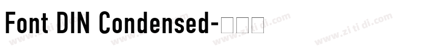 Font DIN Condensed字体转换